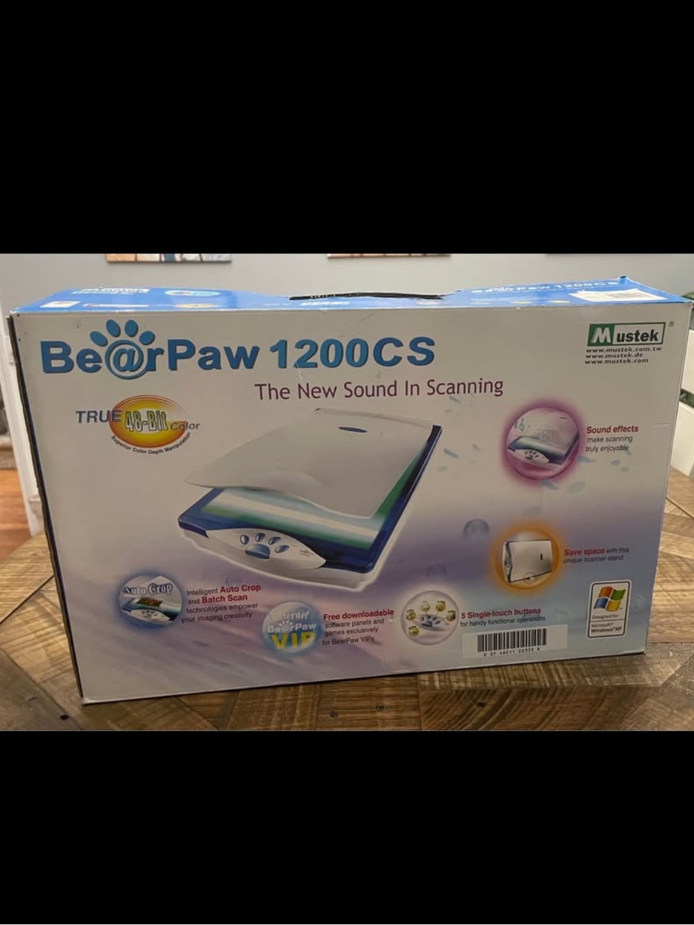 vintage Mustek Be@rPaw 1200CS flatbed scanner